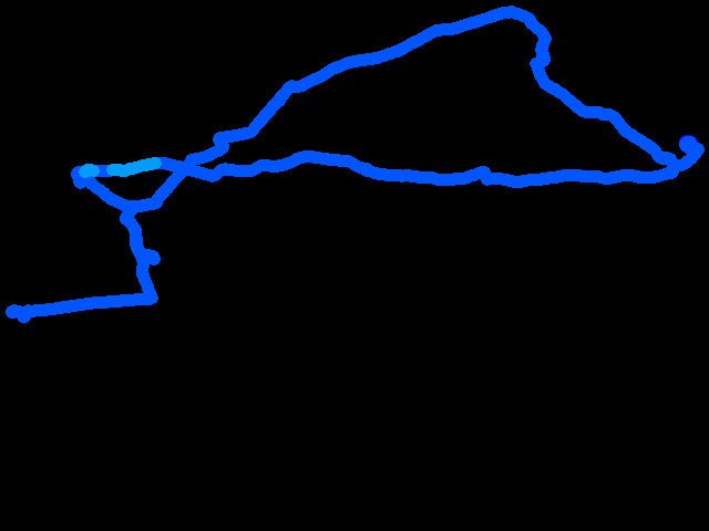  Olomouc - Samotišky - Velká Bystřice - Olomouc 0.07 - 0.22 µSv/h